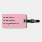 Dragonfly Flit Pink Fizz Gepäcksiegel Gepäckanhänger (Rückseite horizontal)