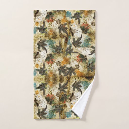 Dragonfly Flit Rustikal Badhandtuch Set (Handtuch)