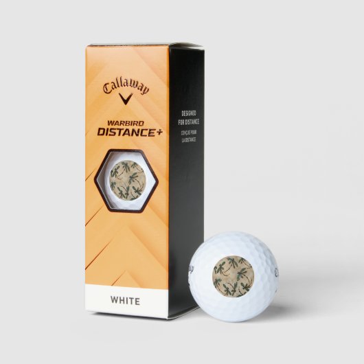 Dragonfly Flit Rustikale Creme Golfball (Verpackungen)