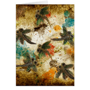Dragonfly Flit Rustikaler Splash