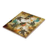 Dragonfly Flit Rustikaler Splash Fliese (Seite)