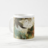 Dragonfly Flit Rustikaler Splash Kaffeetasse (Vorderseite Links)