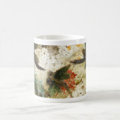 Dragonfly Flit Rustikaler Splash Kaffeetasse (Mittel)