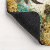 Dragonfly Flit Rustikaler Splash Mousepad (Ecke)