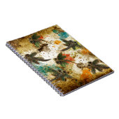 Dragonfly Flit Rustikaler Splash Notizblock (Rechte Seite)