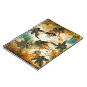 Dragonfly Flit Rustikaler Splash Notizblock (Linke Seite)
