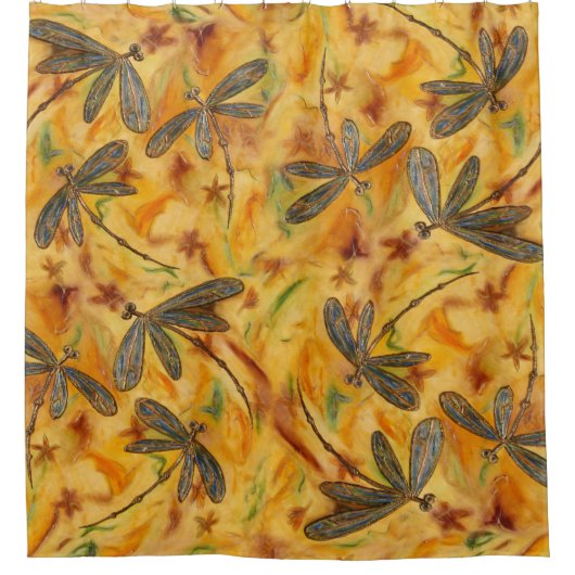 Dragonfly Flit Warme Breeze Duschvorhang (Vorderseite)
