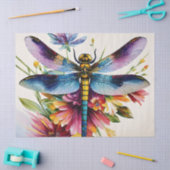 Dragonfly Floral Multicolor Art Seidenpapier (Basteln)
