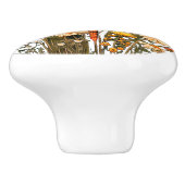 Dragonfly & Flowers Ceramic Knob Keramikknauf (Seitenansicht)