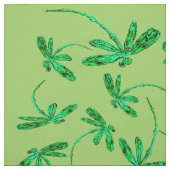 Dragonfly Fly Flit Neon Green Stoff (Muster)