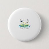 Dragonfly Flying Insect Lover Entomology Dragonfli Button (Vorderseite)