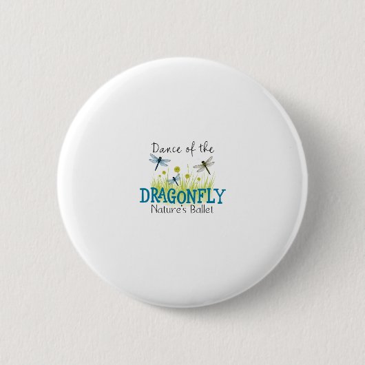 Dragonfly Flying Insect Lover Entomology Dragonfli Button (Vorderseite)