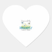 Dragonfly Flying Insect Lover Entomology Dragonfli Herz-Aufkleber (Vorderseite)