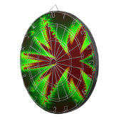 Dragonfly Fraktal Dart Board in Flames Dartscheibe (Vorderseite rechts)