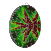 Dragonfly Fraktal Dart Board in Flames Dartscheibe (Vorderseite Links)