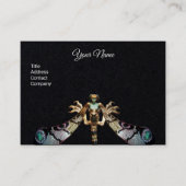 DRAGONFLY FRAMAN FANTASY JEWEL Black Paper Monogra Visitenkarte (Vorderseite)