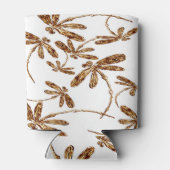 Dragonfly Frenzy Gold Can Cooler Stubby Holder Dosenkühler (Rückseite)