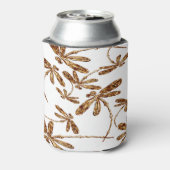 Dragonfly Frenzy Gold Can Cooler Stubby Holder Dosenkühler (Kanne Rückseite)