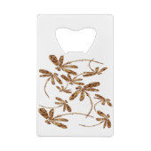 Dragonfly Frenzy Gold Geldbeutel Flaschenöffner (Rückseite)