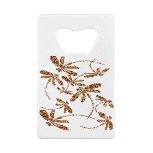 Dragonfly Frenzy Gold Geldbeutel Flaschenöffner (Rückseite)