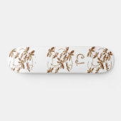 Dragonfly Frenzy Gold Skateboard Deck (Horizontal)