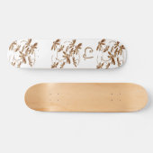 Dragonfly Frenzy Gold Skateboard Deck (Horizontal)