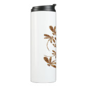 Dragonfly Frenzy Gold Thermosbecher (Nach links gedreht)