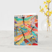 Dragonfly Frenzy Karte (Gelbe Blume)