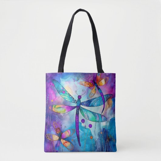 Dragonfly Garden Blues 1 Tasche (Vorderseite)