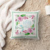 Dragonfly Garden Kinderzimmer Wasserfarben Arrow B Kissen (Decke)