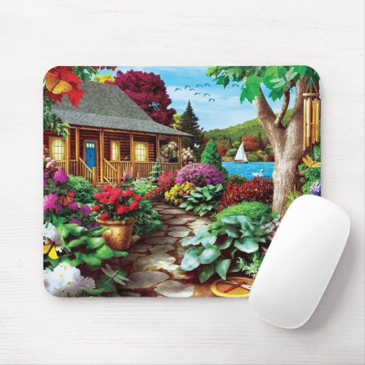 Dragonfly Garden Mousepad (Mit Mouse)