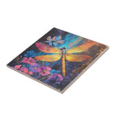 Dragonfly Garden Wings Ceramic Tile 4.25x2.25 Fliese (Seite)