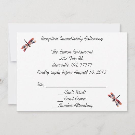 Dragonfly Geblüht Empfang UAWG Einladung (Rückseite)