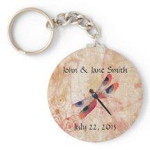 Dragonfly Geblüht Gastgeschenk Hochzeit Schlüssela