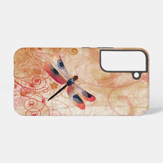 Dragonfly Geblüht Samsung Galaxy Hülle (Rückseite (Horizontal))