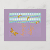 Dragonfly Geburtstagskarte Postkarte (Vorderseite)