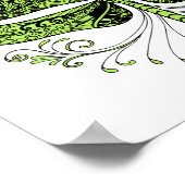 Dragonfly Gedicht von Alfred Lord Tennyson Poster (Ecke)