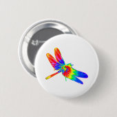 Dragonfly-Gefärbte Krawatte Button (Vorne & Hinten)