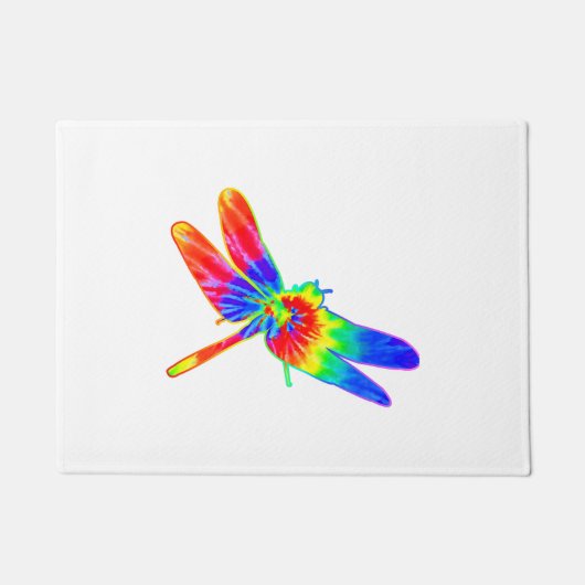 Dragonfly-Gefärbte Krawatte Fußmatte (Vorderseite)