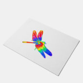 Dragonfly-Gefärbte Krawatte Fußmatte (Schrägansicht)