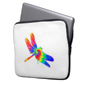 Dragonfly-Gefärbte Krawatte Laptopschutzhülle (Vorderseite Links)