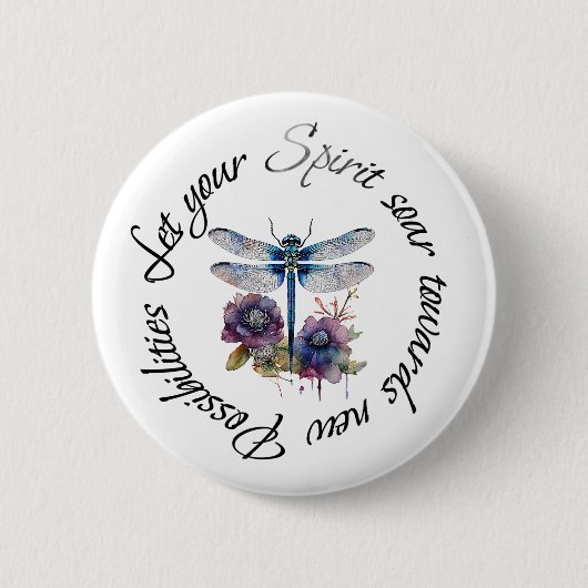 Dragonfly - Geist neuer Möglichkeiten Button (Vorderseite)