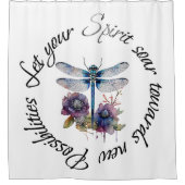 Dragonfly - Geist neuer Möglichkeiten Duschvorhang (Vorderseite)