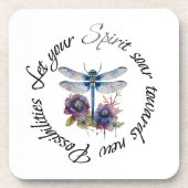 Dragonfly - Geist neuer Möglichkeiten Getränkeuntersetzer (Vorderseite)