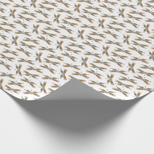 Dragonfly-Geschenkpapier Geschenkpapier (Ecke)