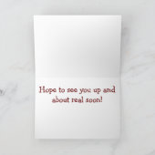 Dragonfly Get Well Card Karte (Innenseite)