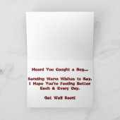 "Dragonfly" Get Well Card Karte (Innenseite)