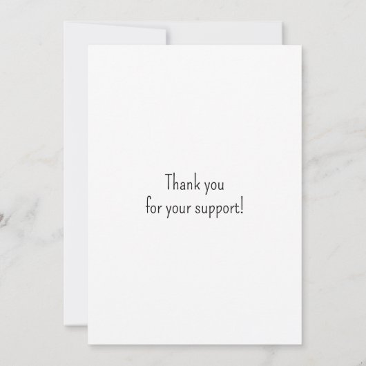 Dragonfly gift Let's Be Friends Old Senile funny Dankeskarte (Rückseite)