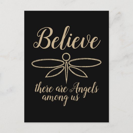 Dragonfly Glaube Postkarte (Vorderseite)