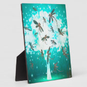 Dragonfly Glow Tree Fotoplatte (Seite)